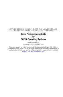 Serial programming guide for POSIX operating systems