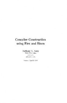 Compiler construction using Flex and Bison