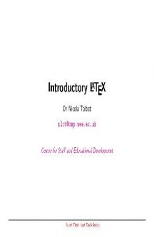 Introductory LaTeX