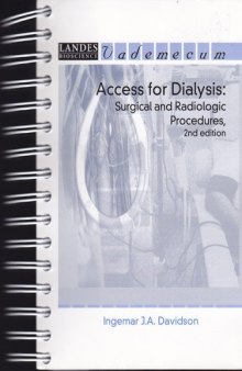 Access for Dialysis - Surgical and Radiologic Procedures 2nd Ed - Vademecum