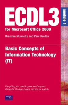 ECDL 2000 (ECDL3 for Microsoft Office 95 97) Basic Concepts of Information Technology