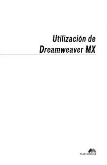 Utilización de Dreamweaver MX