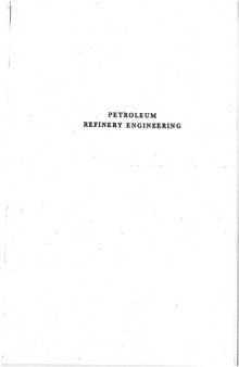 Petroleum Refinery Engineering
