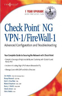 Check Point NG VPN-1 FireWall-1 Advanced Configuration and Troubleshooting