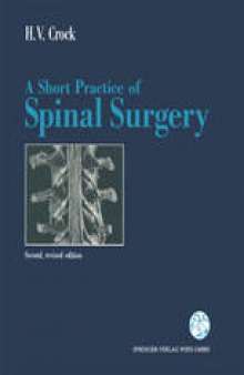 A Short Practice of Spinal Surgery