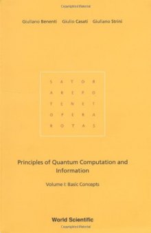 Principles of quantum computation and information. Vol. 1: Basic concepts