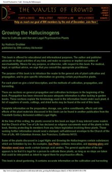 Growing the Hallucinogens