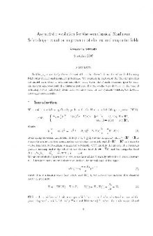 Asymptotic evolution for the semiclassical nonlinear Schrodinger equation in presence of electric and magnetic fields