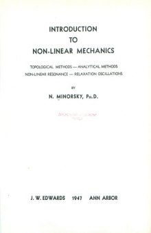 Introduction to Non-Linear Mechanics