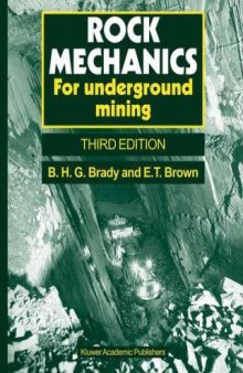 Rock Mechanics - For Underground Mining, 3ed