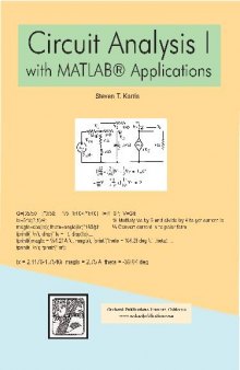 Circuit analysis I: with MATLAB applications