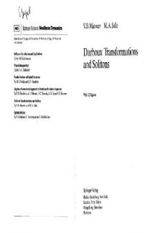 Darboux transformations and solitons