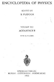 Encyclopedia of Physics. Acoustics 2