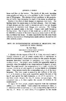 Note on Interfermometer Methods of Measuring the Elastics of Small Bodies (1917)(en)(4s)