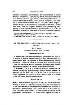 On the Pressure Variation of Specific Heat of Liquids (1919)(en)(5s)