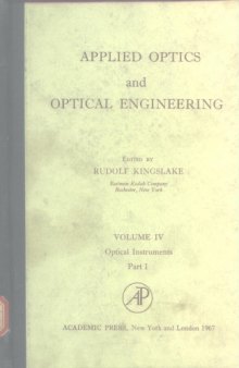 Applied optics and optical engineering,Vol.IV