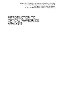 Introduction to optical waveguide analysis