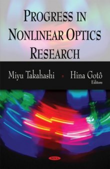Progress in Nonlinear Optics Research