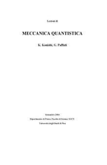 Lezioni di Meccanica Quantistica