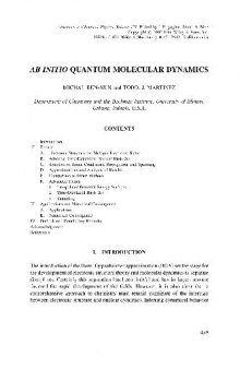 AB INITIO Quantum molecular dynamics