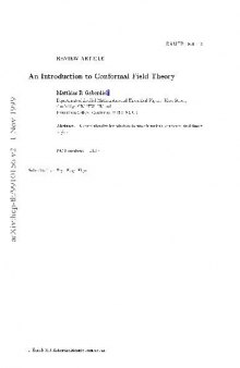An introduction to conformal field theory (hep-th 9910156)