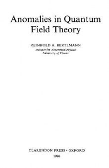 Anomalies in quantum field theory