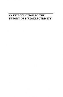 An introduction to the theory of piezoelectricity