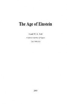 Age of Einstein (intro to relativity)