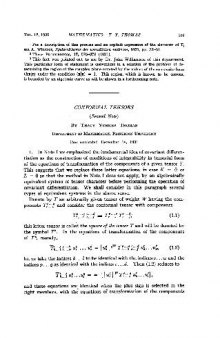 Conformal Tensors. (Second Note)