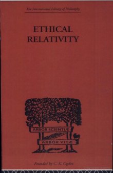 Ethical Relativity (International Library of Philosophy)