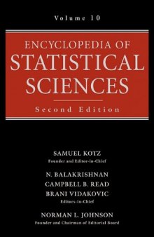 Encyclopedia of Statistical Sciences, Preference Mapping to Recovery of Interblock Information (Volume 10)
