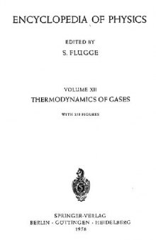 Encyclopedia of Physics. Thermodynamics of Gases