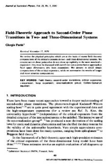 Field-theoretic approach to phase transitions
