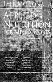 Applied Nutrition for Mixed Sports