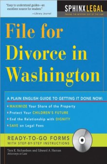 File for Divorce in Washington (Legal Survival Guides)