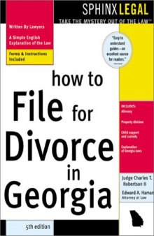 How to File for Divorce in Georgia (Legal Survival Guides)
