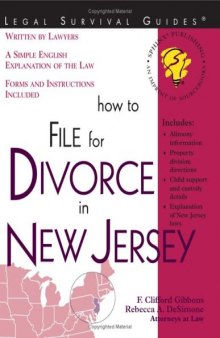 How to File for Divorce in New Jersey (Legal Survival Guides)