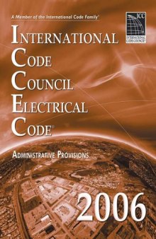 2006 International Code Council Electrical Code Administrative Provisions: Softcover Version