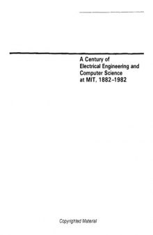 A century of electrical engineering and computer science at MIT, 1882-1982