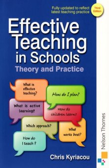 Effective Teaching in Schools: Theory and Practice, 3rd Edition
