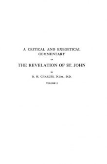 A Critical and Exegetical Commentary on the Revelation of St. John