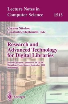 Research and Advanced Technology for Digital Libraries: Second European Conference, ECDL’98 Heraklion, Crete, Greece September 21–23, 1998 Proceedings