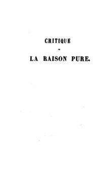 Critique de la raison pure: Tome 2 (French Edition)