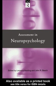 Assessment In Neuropsychology (Routledge Assessement Library)