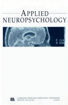 Chronic Fatigue Syndrome: A Special Issue of applied Neuropsychology