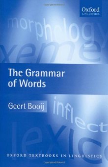 The grammar of words: an introduction to linguistic morphology
