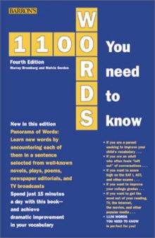 1100 Words You Need to Know (4th ed)