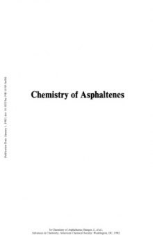 Chemistry of Asphaltenes
