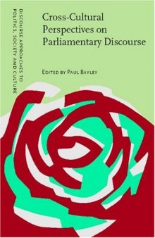 Cross-Cultural Perspectives on Parliamentary Discourse