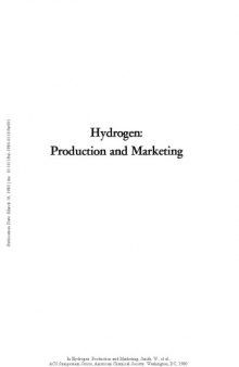 Hydrogen: Production and Marketing